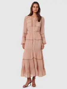 Forever New Bishop Sleeve A-Line Midi Dress