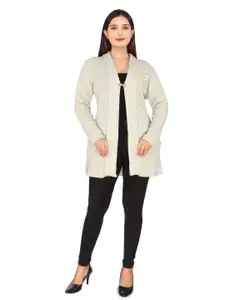 WOOL 4U Textured Tie-Up Shrug