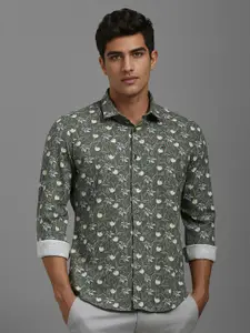Louis Philippe Sport Floral Printed Slim Fit Opaque Casual Shirt