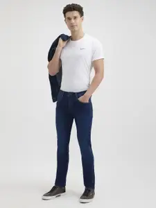Pepe Jeans Men Slim Fit Low-Rise Light Fade Stretchable Jeans