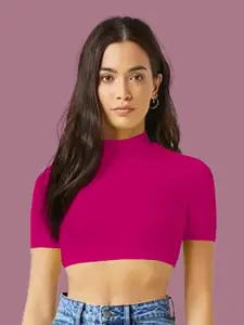Dream Beauty Fashion Solid Fitted Crop Top