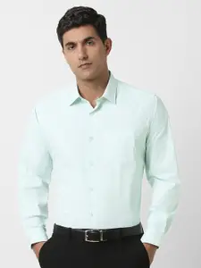 Van Heusen Spread Collar Full Sleeves Opaque Regular Fit Formal Shirt
