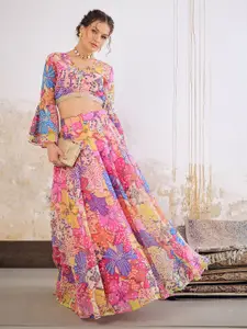 Shae by SASSAFRAS Floral Printed Ready to Wear Lehenga & Blouse