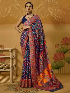 Anouk Floral Silk Cotton Saree