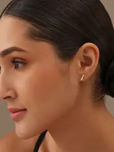 LeCalla 92.5 Sterling Silver-Plated Contemporary Silver-Plated Studs Earrings