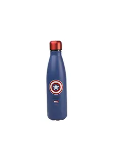 Marvel Blue & White Single Stainless Steel Printed Double Wall Vacuum Water Bottle