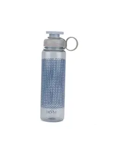 HOOM Blue & Transparent Single Tritan Printed Water Bottle