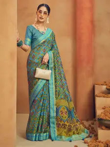 elora Zari Poly Georgette Designer Banarasi Saree