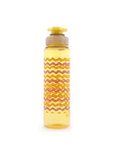 HOOM Yellow & Mustard Single Tritan Printed Water Bottle