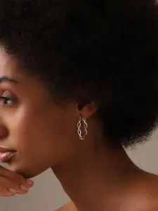 LeCalla 925 Sterling Silver Silver-Plated Studded Twist Irish Celtic Knot Hoop Earrings