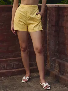 SASSAFRAS Women High-Rise Shorts