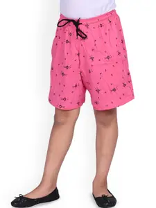 BAESD Girls Conversational Printed High-Rise Shorts