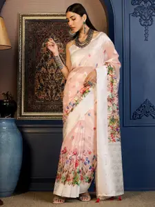 Anouk Floral Zari Saree