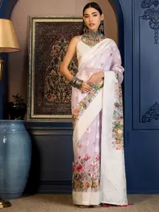 Anouk Floral Zari Designer Saree