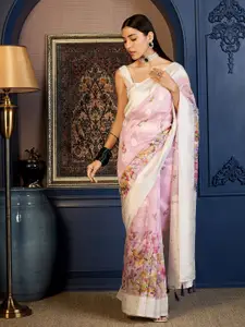 Anouk Floral Zari Saree
