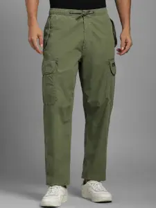 Louis Philippe Jeans Men Regular Fit Mid-Rise Cotton Trousers