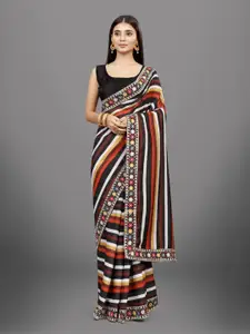 Anouk Leheriya Embroidered Silk Blend Saree