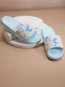 CHUPPS Women GRACE WHITE BLUE Casual Sliders