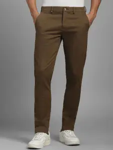 Louis Philippe Sport Men Slim Fit Mid-Rise Cotton Trousers