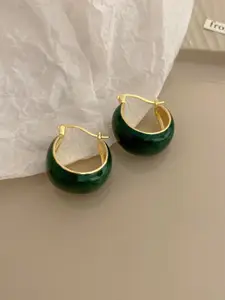 VAGHBHATT Gold-Plated Circular Hoop Earrings