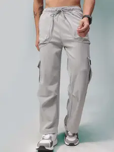 MADSTO Men Mid-Rise Relaxed-Fit Cargos