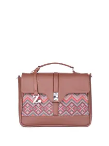 ZOUK Gwalior Weaves Printed Structured Satchel