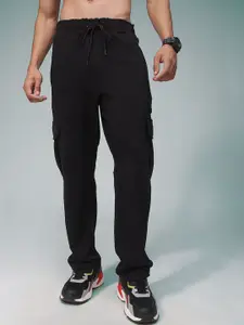 MADSTO Men Straight Fit Cargo Trousers