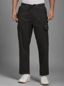 Louis Philippe Jeans Men Regular Fit Mid Rise Cotton Trousers