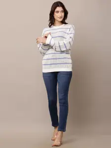 NoBarr Women Striped Pullover