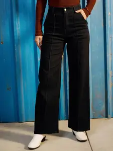 CORSICA Women Mid-Rise Stretchable Wide Leg Jeans