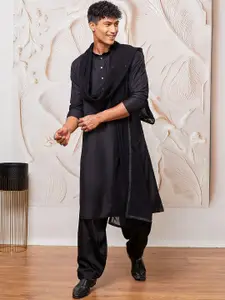 VASTRAMAY Men Regular Kurta with Patiala & With Dupatta