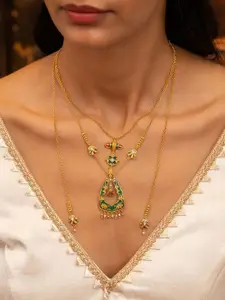 SHAYA Sterling Silver Gold-Plated Necklace