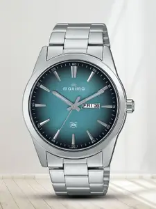 maxima Men Brass Dial & Stainless Steel Bracelet Style Straps Analogue Watch 70884CMGI