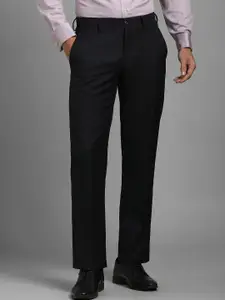 Louis Philippe Men Slim Fit Mid-Rise Trousers