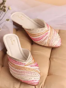 CHINRAAG Women Mules with Bows Flats