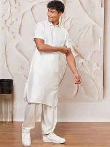 VASTRAMAY Men Regular Sequinned Kurta with Patiala