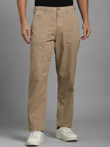 Louis Philippe Jeans Men Regular Fit Mid Rise Cotton Trousers