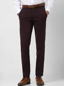 Van Heusen Men Slim Fit Cotton Formal Trousers