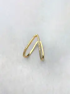 Jewels Galaxy Gold Plated Artificial Stones Studded Finger Ring