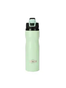 HOOM Green & Black Single Stainless Steel Printed Single Wall Vacuum Water Bottle