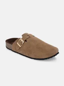 Big Fox Men Suede Clogs Sandals