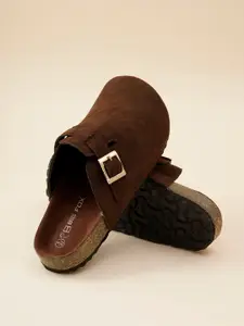 Big Fox Men Suede Clogs Sandals