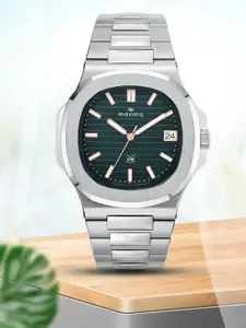 maxima Men Brass Dial & Stainless Steel Bracelet Style Straps Analogue Watch 70863CMGI