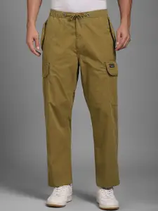 Louis Philippe Jeans Men Regular Fit Mid Rise Cotton Trousers