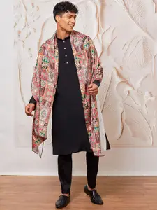 VASTRAMAY Men Regular Kurta with Pyjamas & With Dupatta