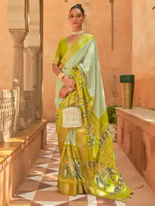 Anouk Leheriya Silk Blend Patola Saree