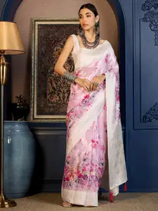 Anouk Floral Zari Saree