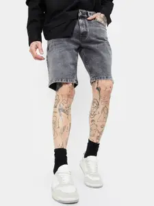 max Men Washed Denim Shorts Technology