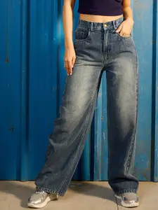 CORSICA Women Wide Leg High-Rise Light Fade Jeans