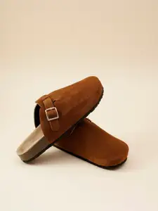 Big Fox Men Suede Clogs Sandals
